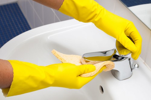 Local carpet cleaning service restoring a high-traffic carpet area